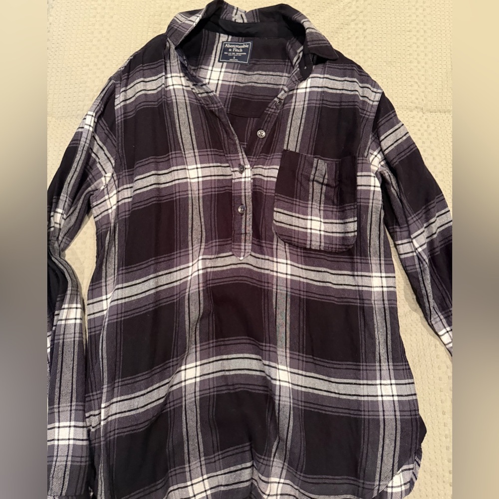 Abercrombie Flannel Size Small